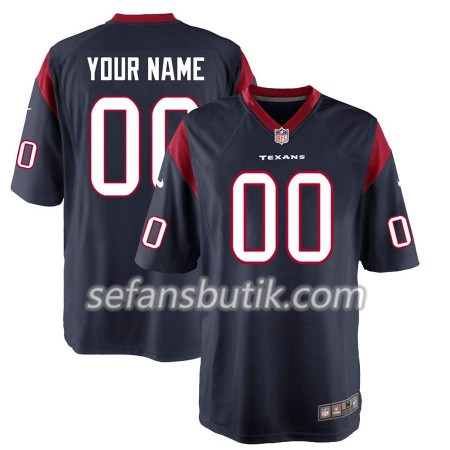 Houston Texans Tröjor Custom Nike Blå - Herr Houston Texans Tröjor Custom Nike Blå - Herr